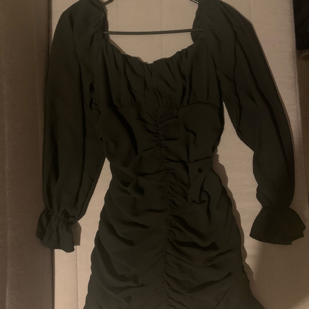 Black mini dress